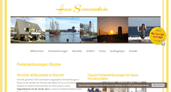 Desktop Screenshot of ferienwohnungenbuesum.de
